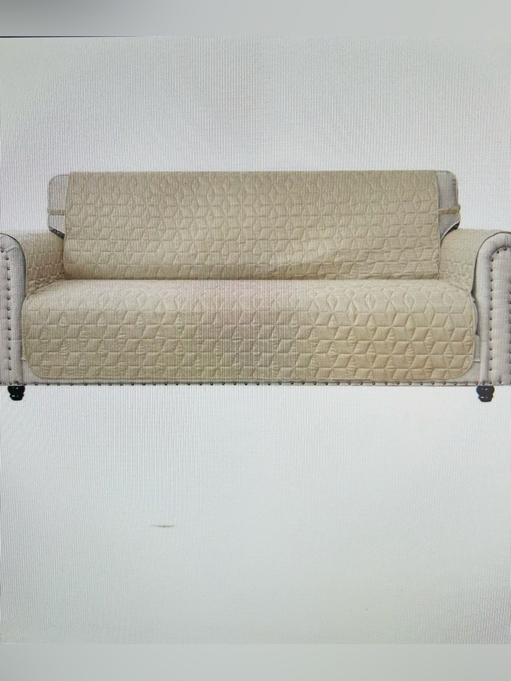 Beige/Sand Quilted Sofa Protector Slipcover
Home Accents Waterproof Nonslip